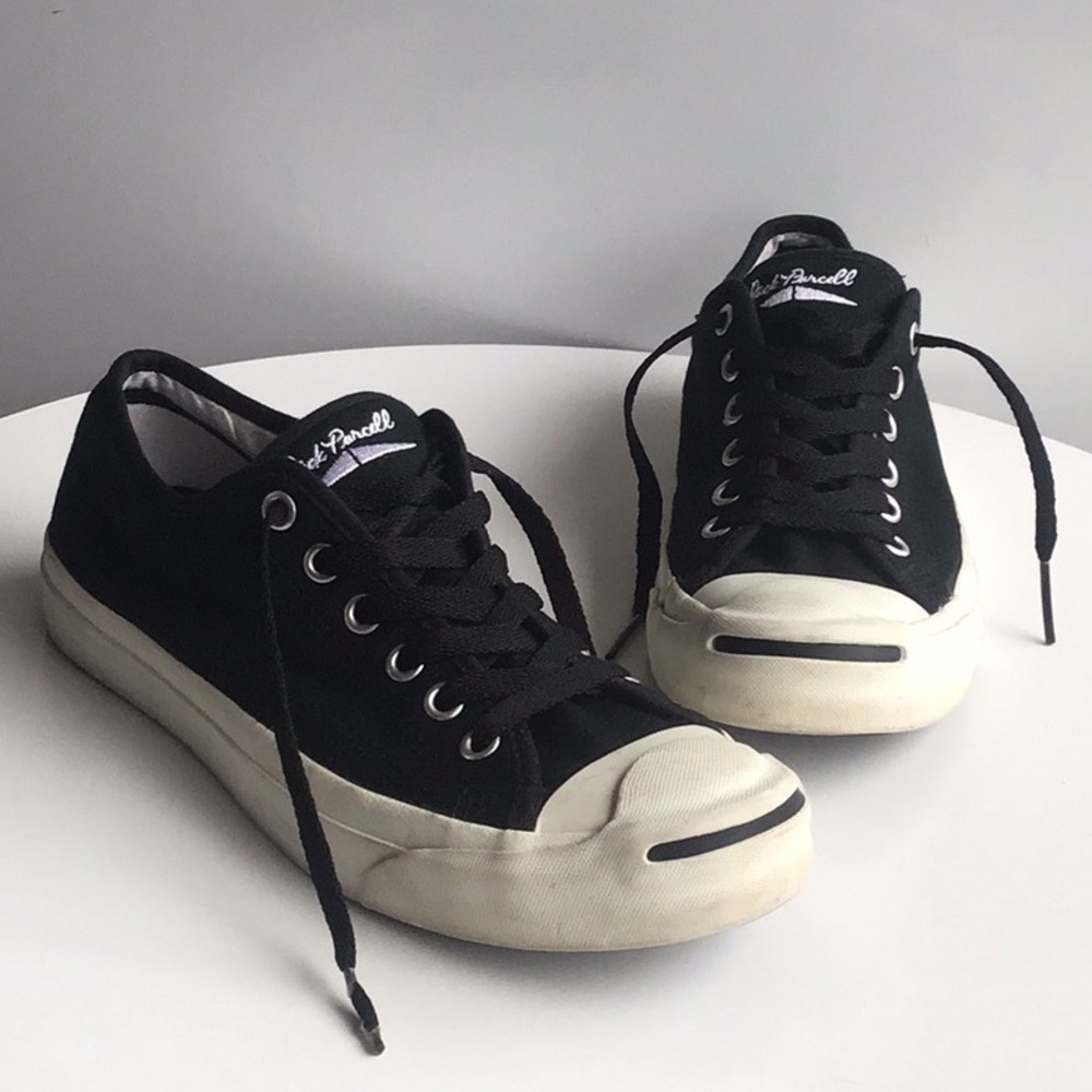 Vintage Jack Purcell Converse Classic Black Canvas Sneakers women’s 7.5 men’s 6